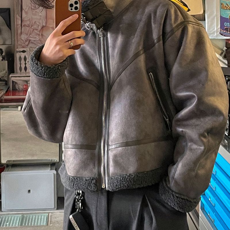 ASCLO Suede Crop Mustang Jacket (3color)