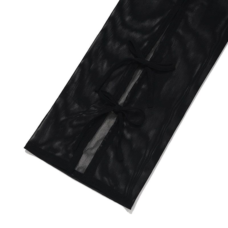 RIBBON SUMMER LEG WARMER [BLACK]