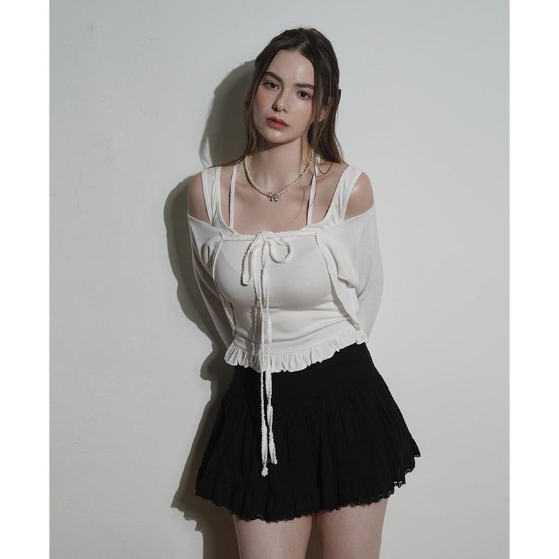 ROSY SLEEVELESS-IVORY