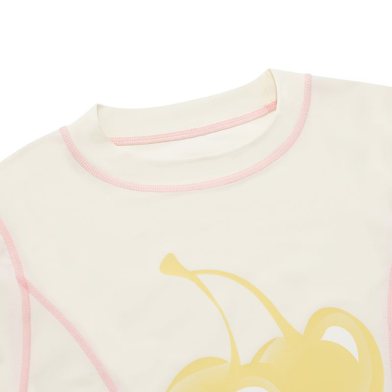 BIG CHERRY CROP RASHGUARD [IVORY]