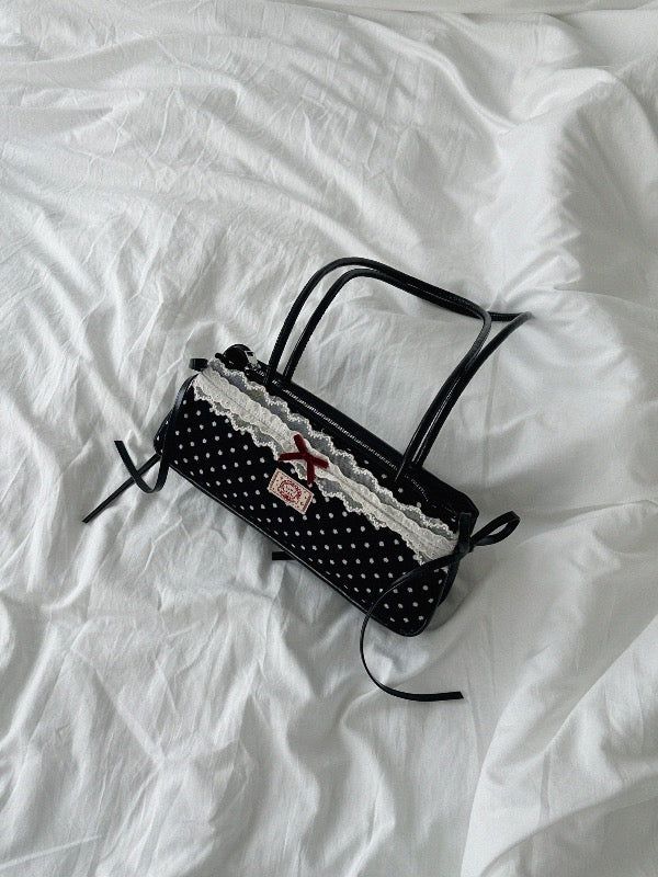 VIVIC（ビビク）の「RETRO DOT LACE BAGUETTE BAG（Bags）」