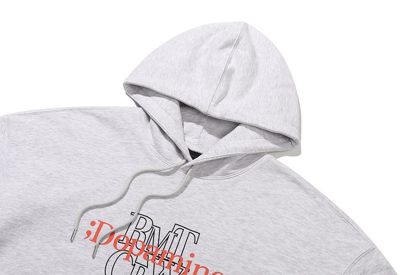 DOPAMINE FINGER HOODIE_LIGHT GREY
