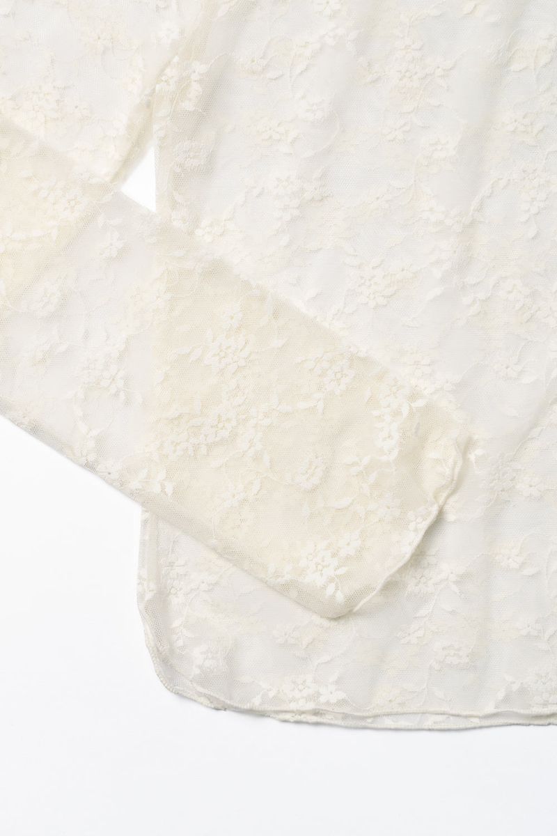 Layered lace blouse_ivory