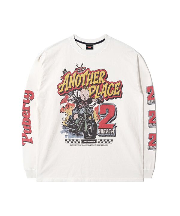 QT8 GARMENTS（キューティーエイトガーメント）の「RG Another Place Washed Long Sleeve (Ecru)（Tops）」