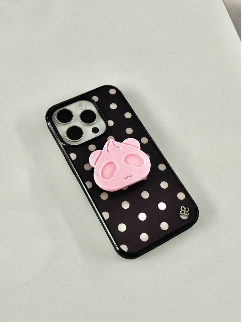 [Glass] Cocoa Dot Case (Mag safe)