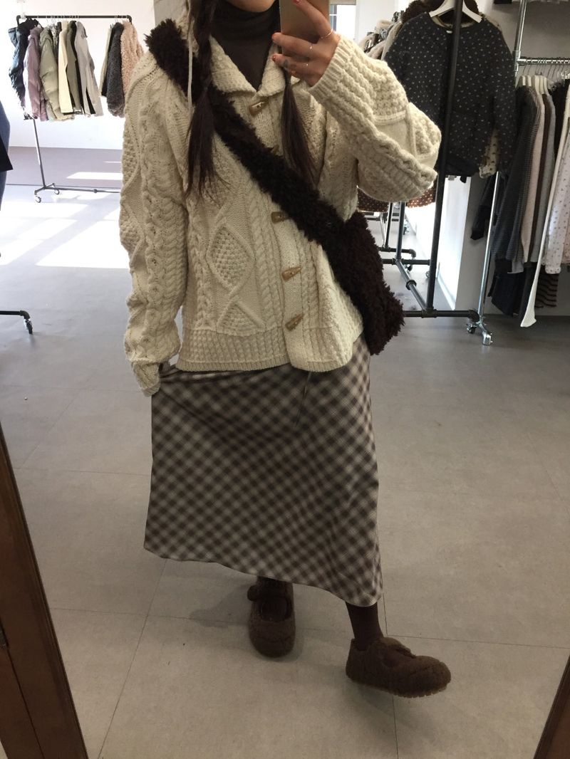 DUGGY(ダギー)の「Mellow Chiffon Checkered Skirt (2 Colors)(Skirts)」