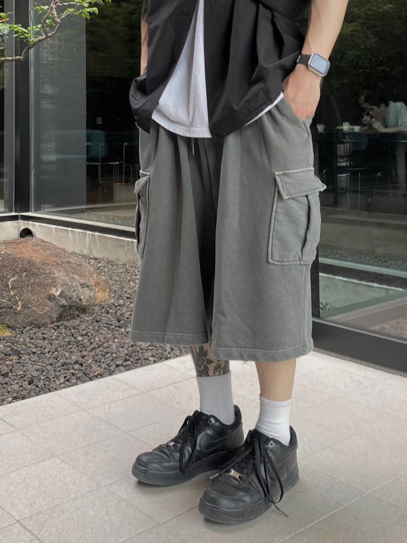 Pigment Sweat Cargo Half Pants 3C