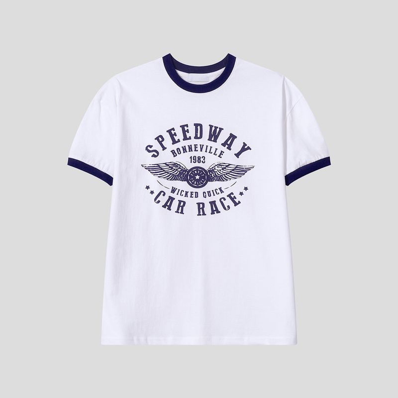 Speedway Cotton Ringer Short Sleeve Tee