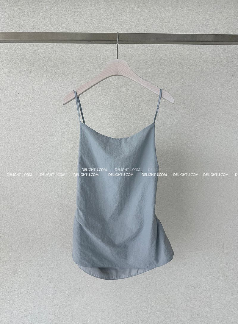 String backless draped blouse