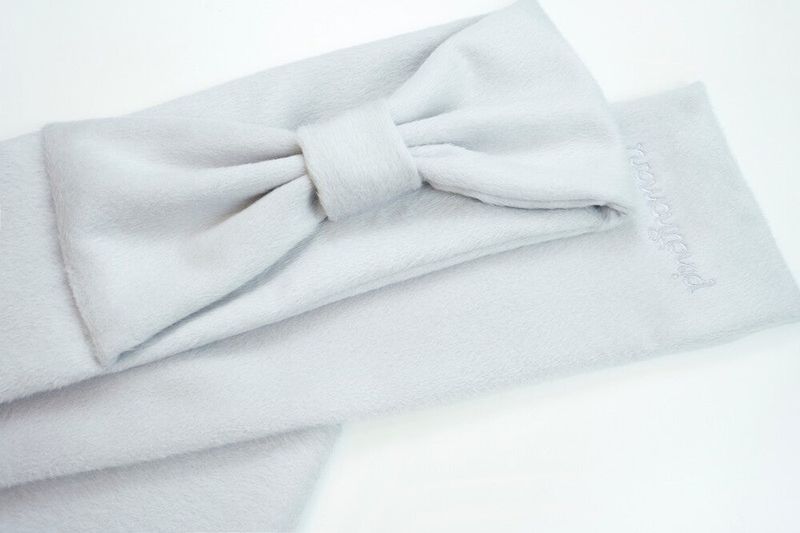 Ribbon Muffler_White Gray