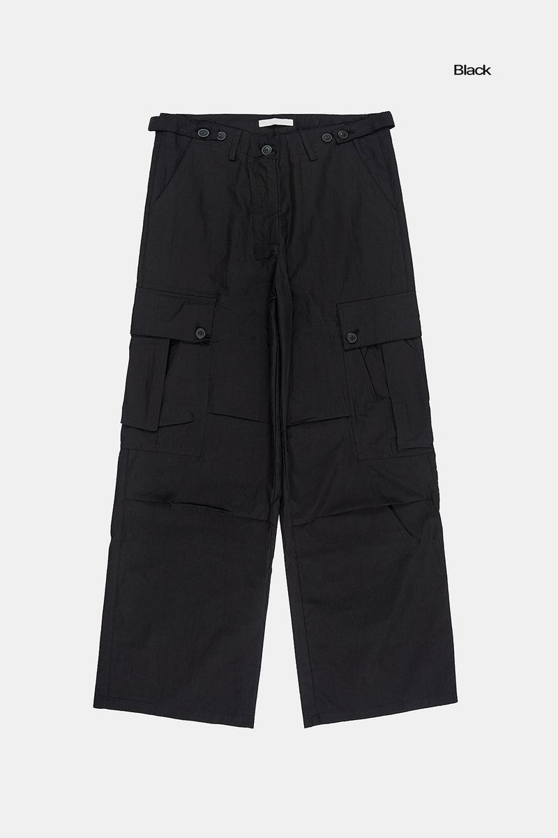 Chilly summer wide cargo pants