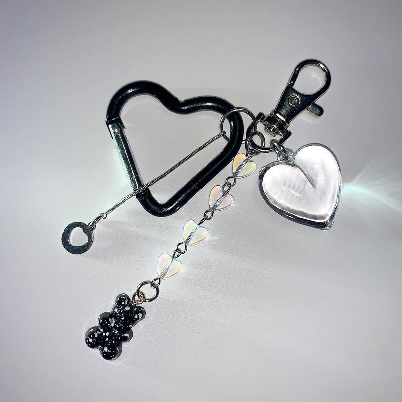 [Billlie Siyoon/Oneus Xion] Ink marble bear keychain (2color)