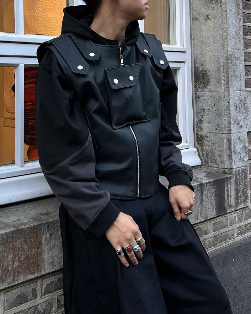 LEATHER BULLETPROOF GILE (Black)