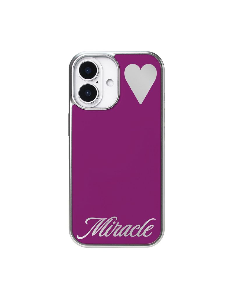 ATEK(アテック)の「Miracle Magsafe Mirror Silver Glass Bumper Case(Purple)(Smartphone Accessories)」