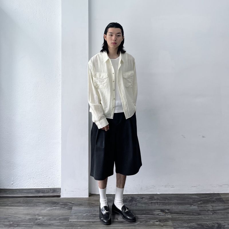 Urban Crinkle Flap Pocket Shirt