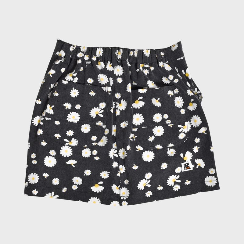 FREAKISH DAISY MINISKIRT (BLACK)