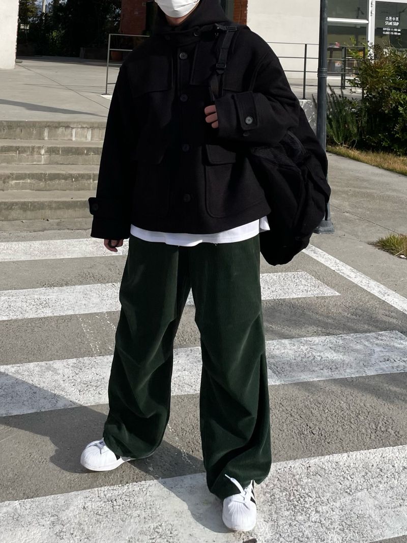 ADEL CORDUROY DOUBLE PINTUCK PANTS