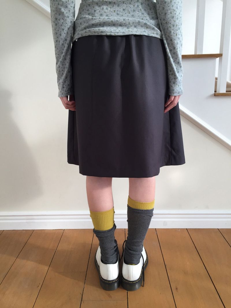 YWD PLEATS SKIRT + BELT (2color)