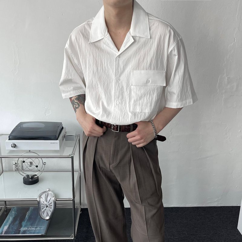 RG reverse two-tuck volume slacks (4 colors)