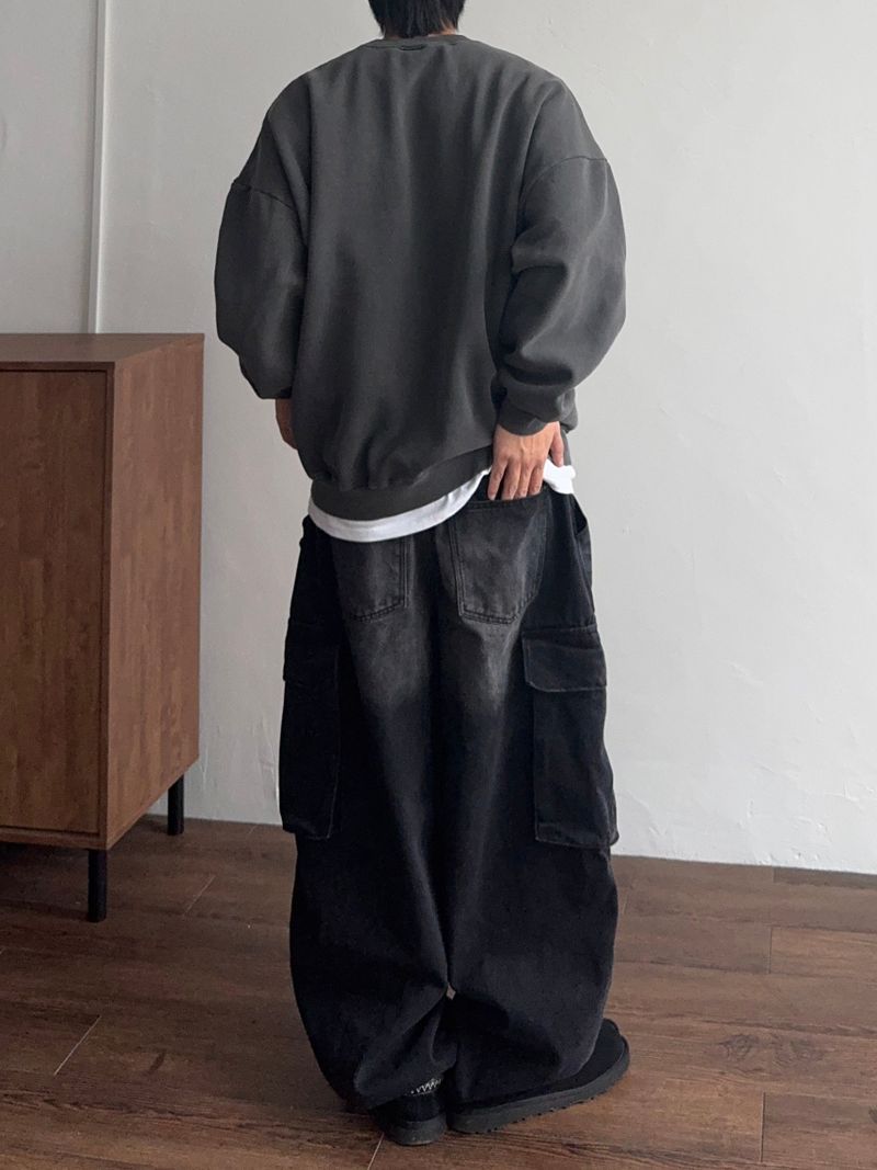 Over Pigment Round Sweatshirt (No.798)