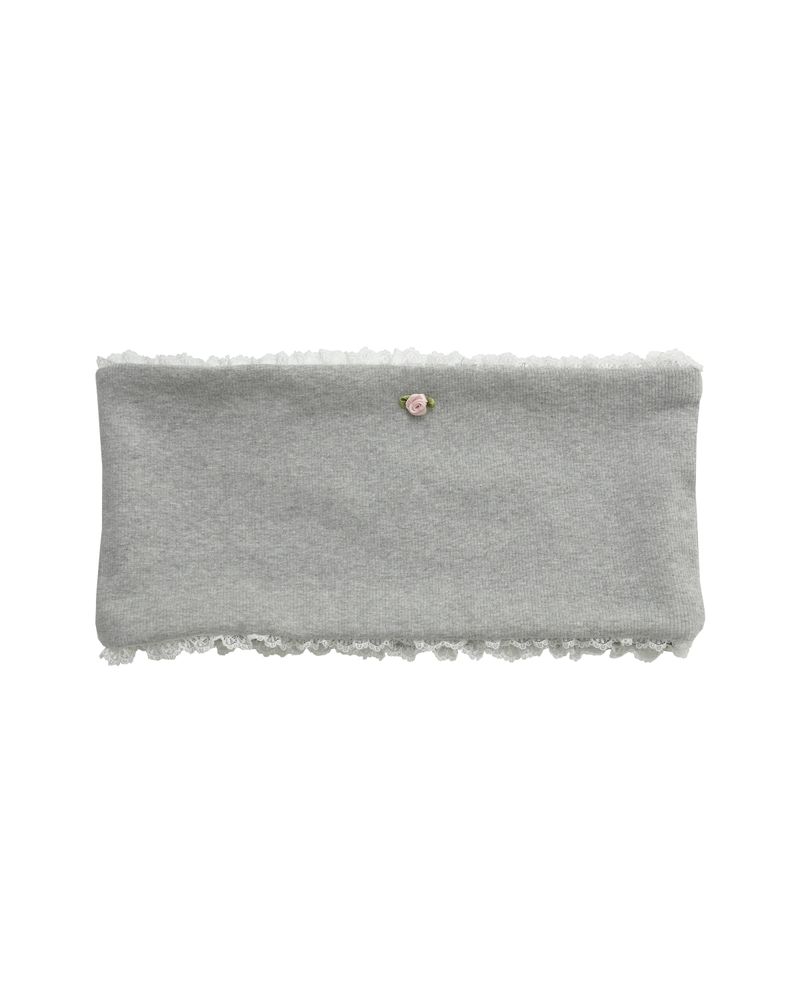 vintage lace bra top / gray