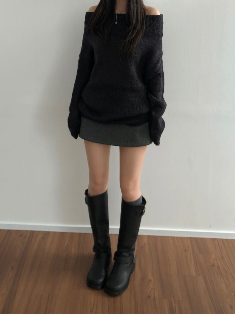 Lev wool mini skirt (2 colors)