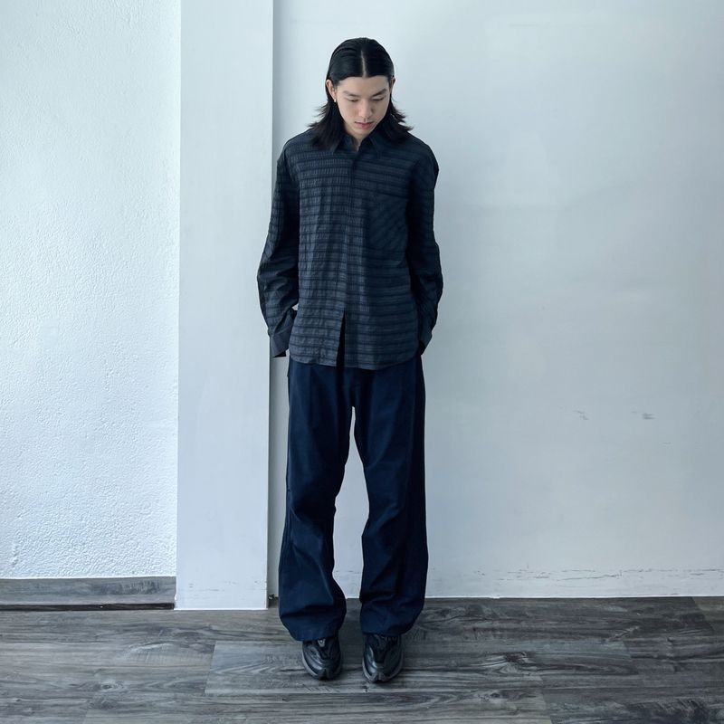 Dark Grid Texture Shirt