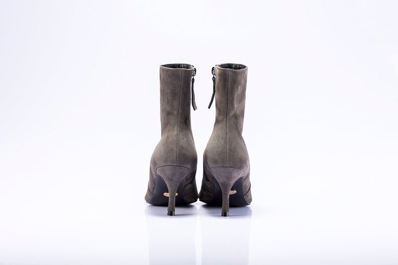 Socks Boots_Gray Suede
