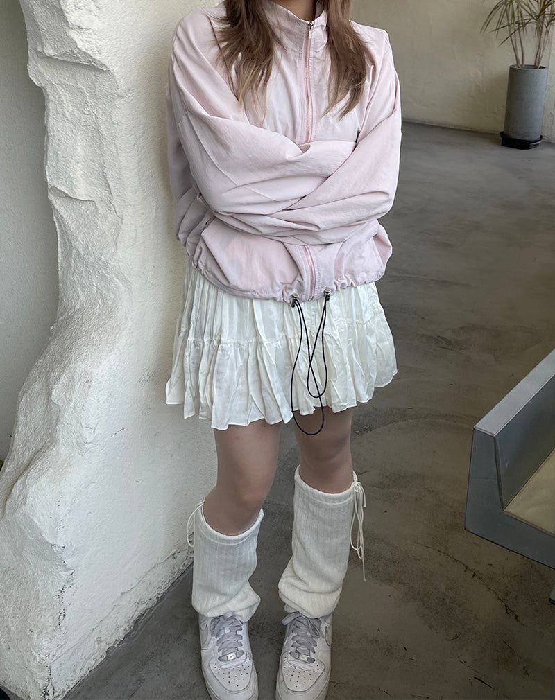 Romantic wrinkle banding skirt