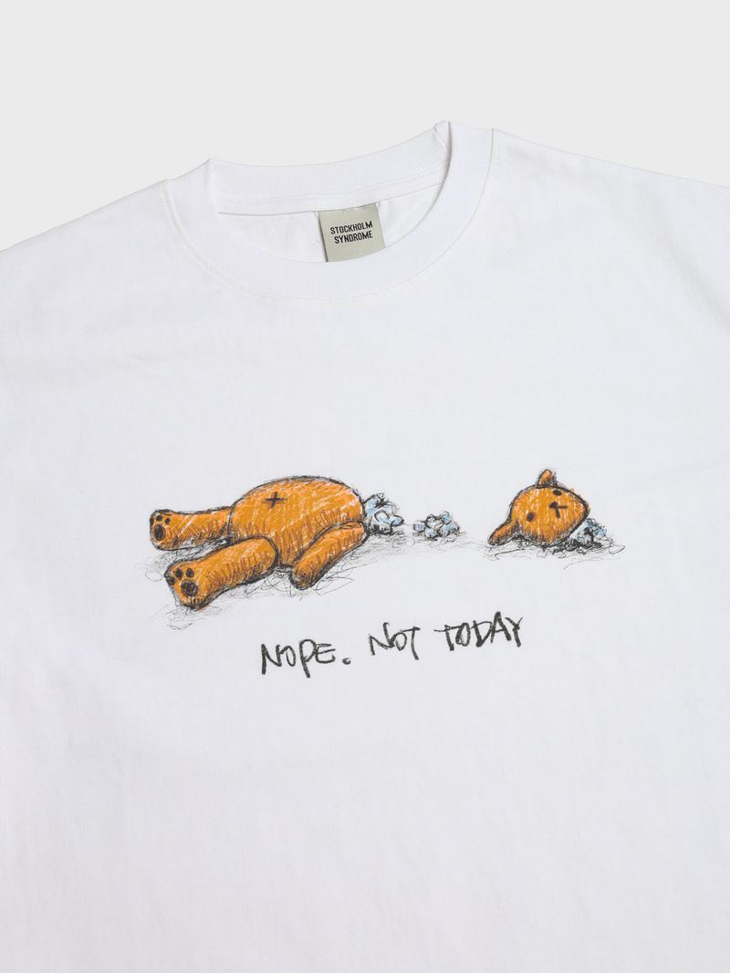 NOT TODAY Tシャツ - ホワイト