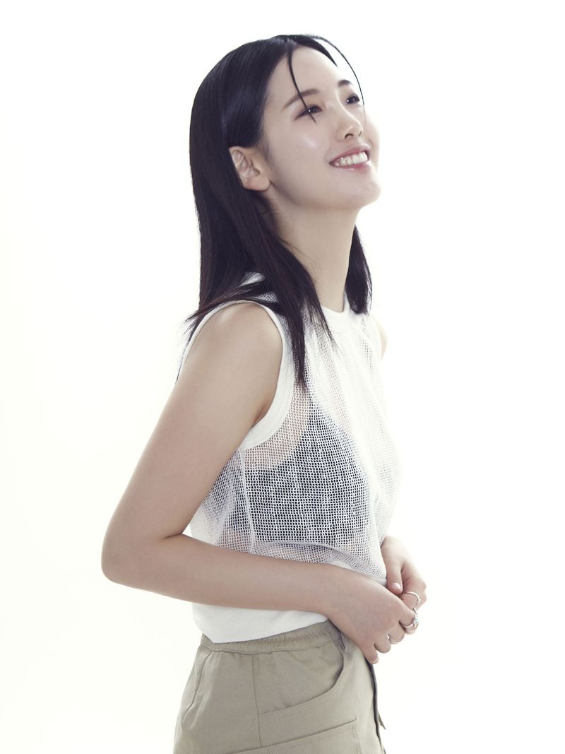 see through spangle mesh sleeveless_iv