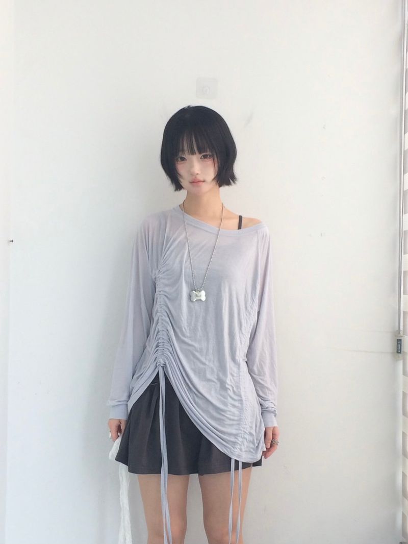 Light Texture Shirring T