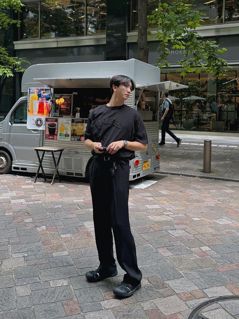 ASCLO Cooling Two Tuck Wide Slacks (2color)