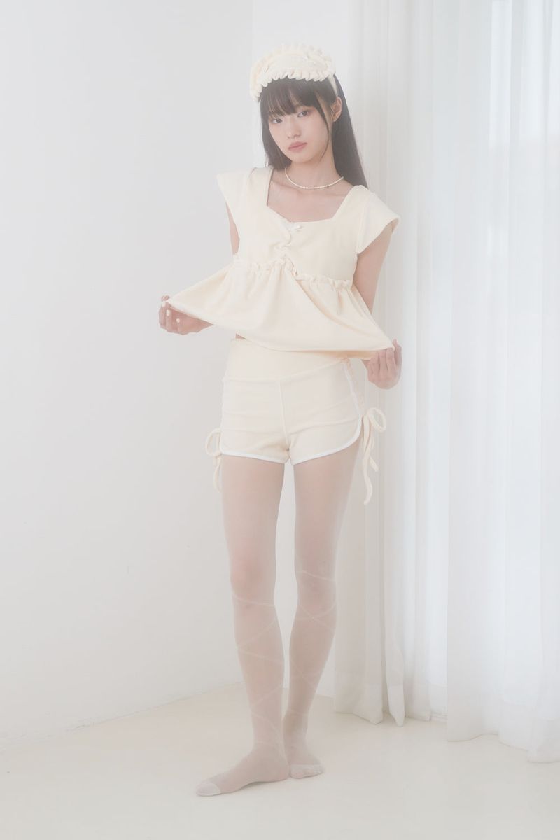 VELVET PAJAMA BOTTOM (IVORY)