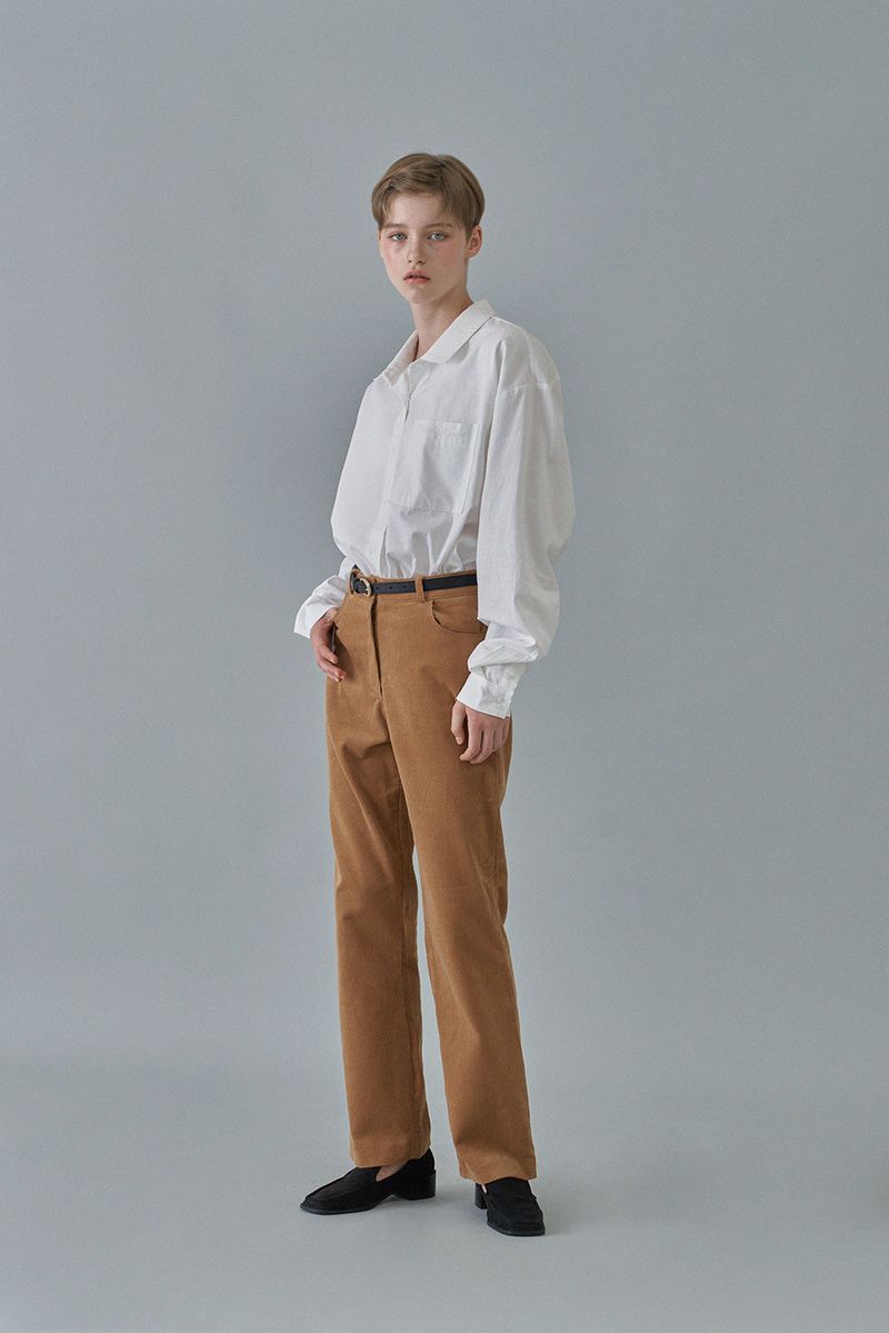 Oxford logo shirt_ivory