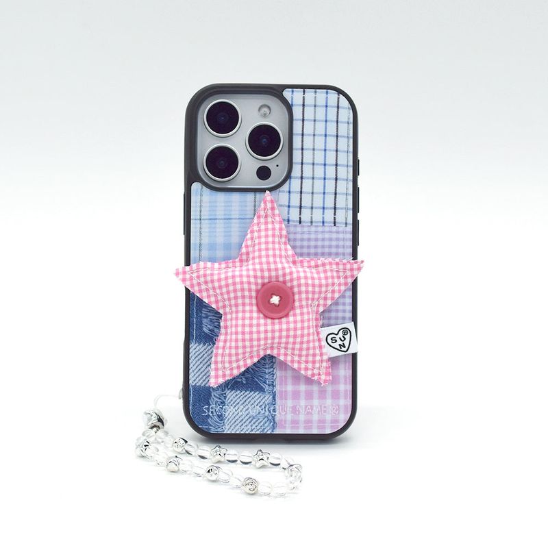 SUN CASE STAR PATCH PINK
