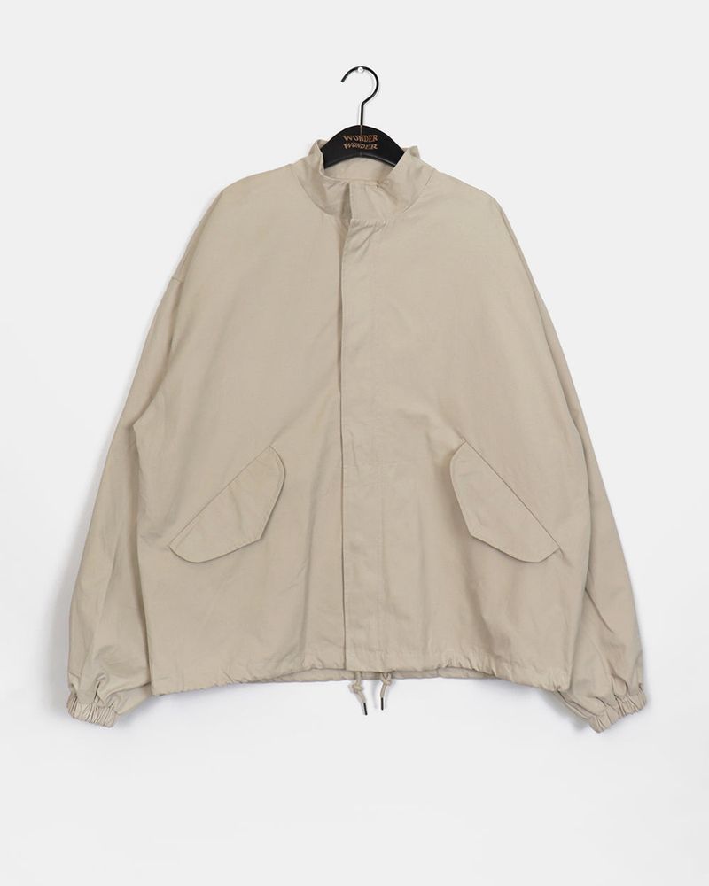 Pano Oversized Fit Cotton Short Bomber Jacket