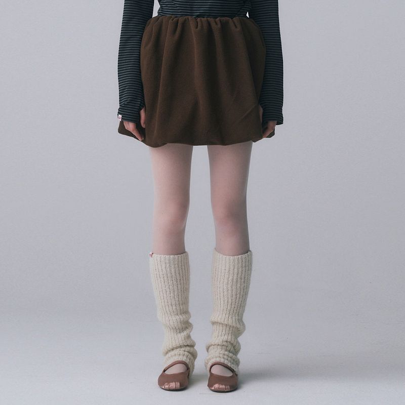 FUN FROM FUN（ファンフロムファン）の「FLEECE VOLUME SKIRT, BROWN（Skirts）」