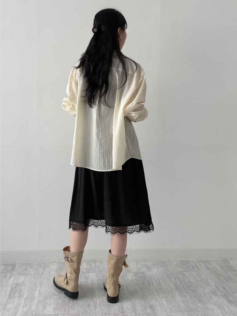 Akaya Satin Lace Long One Piece