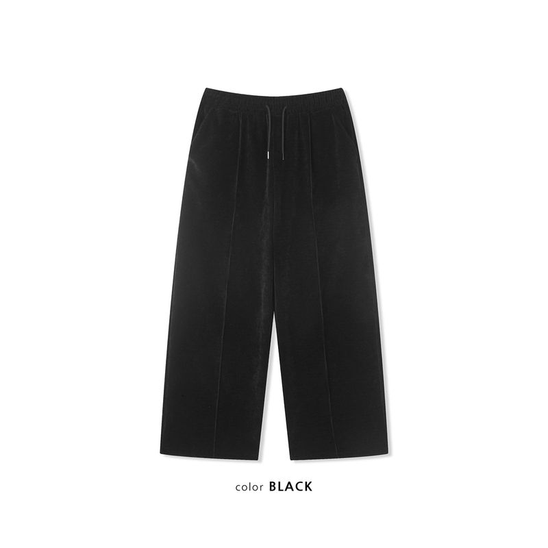 Velvet corduroy line pants(Black)