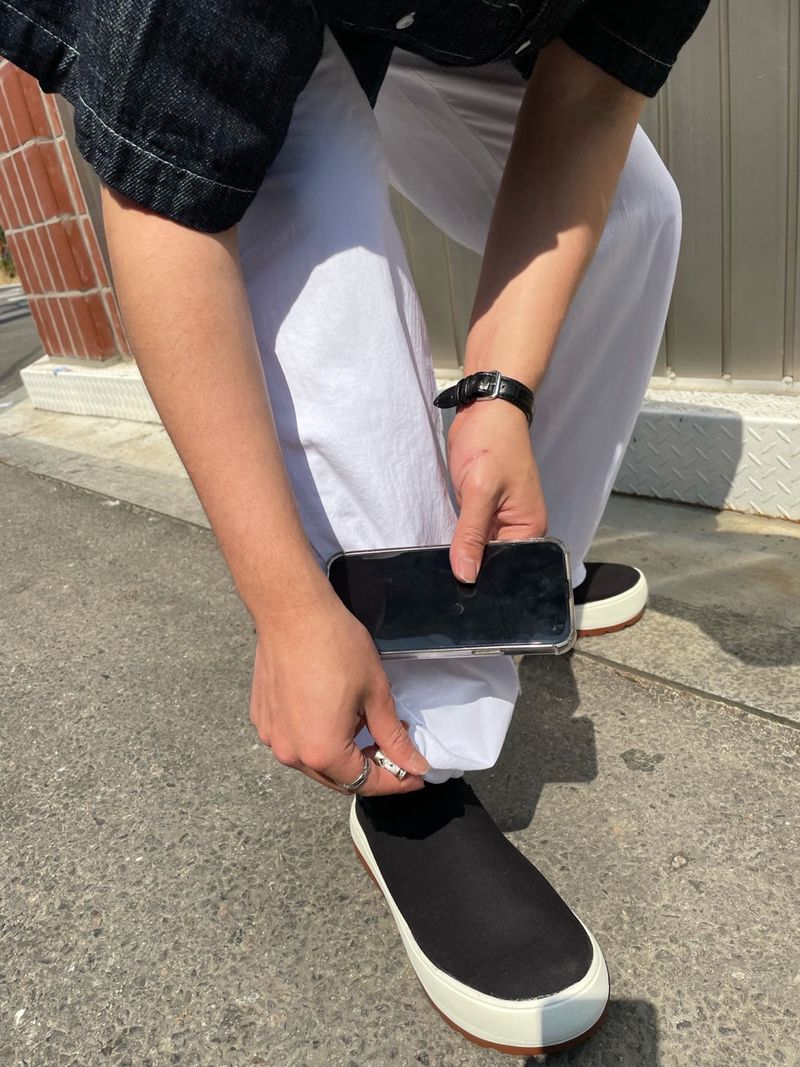 LINEN WESTERN DENIM HALF SHITRS(2COLOR)