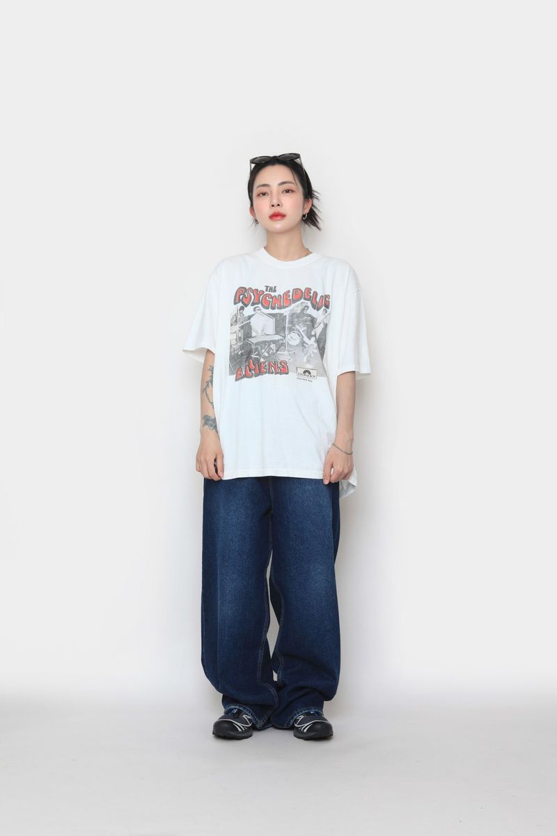 Bizo Snap Wide Denim Pants