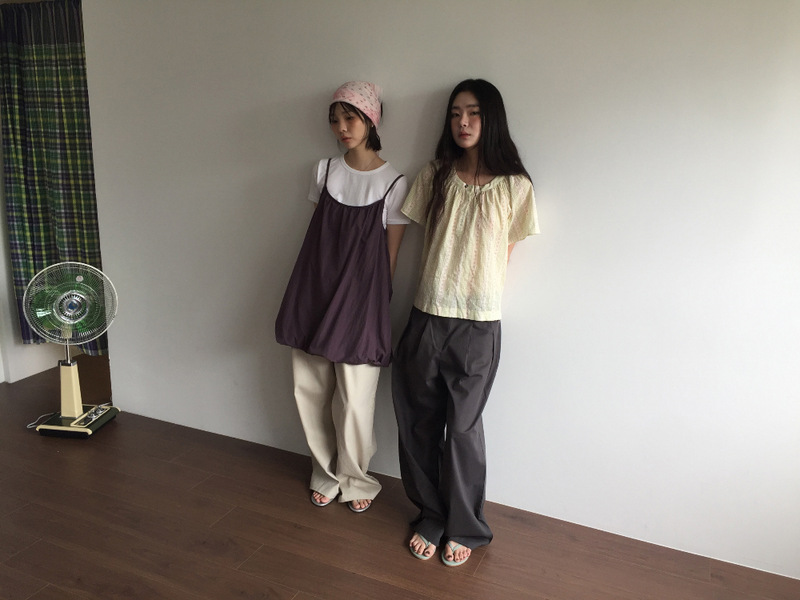 テッド ピンタック タブ パンツ (3color)