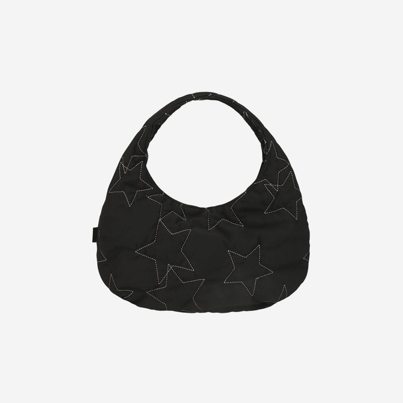 Starquilt padded Hobo Bag / Black