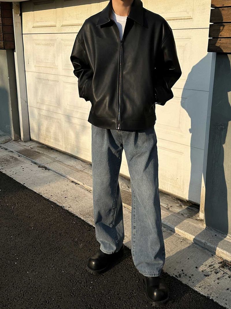 ASCLO Double Tuck Denim Pants (4color)