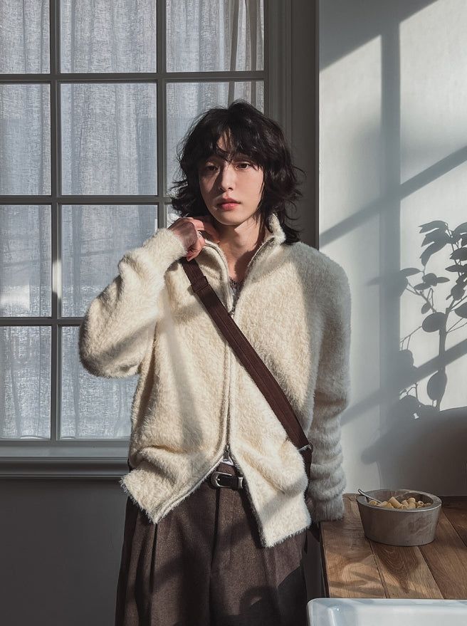 2PLAN（ツープラン）の「Neville two-way angora knit zip-up（Tops）」