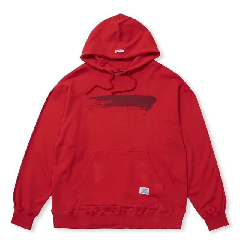 PAINT HOODIE BLACK / RED