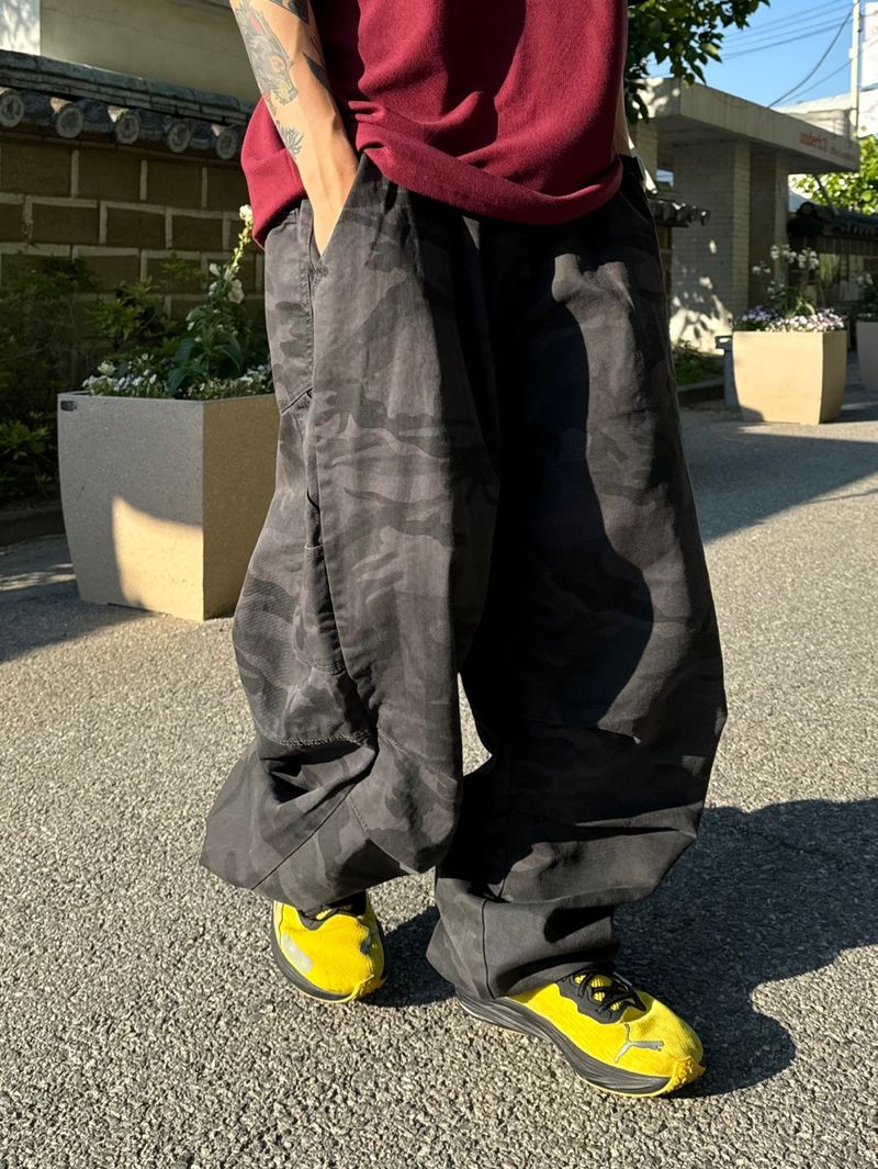Camoufalge Carpenter Balloon Pants 2C
