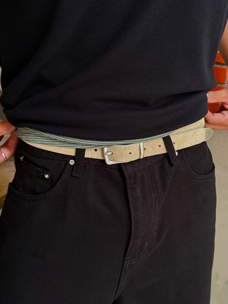 Suede western belt