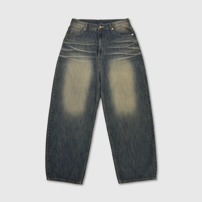 SLAB EMBO RIVET BRUSH DENIM